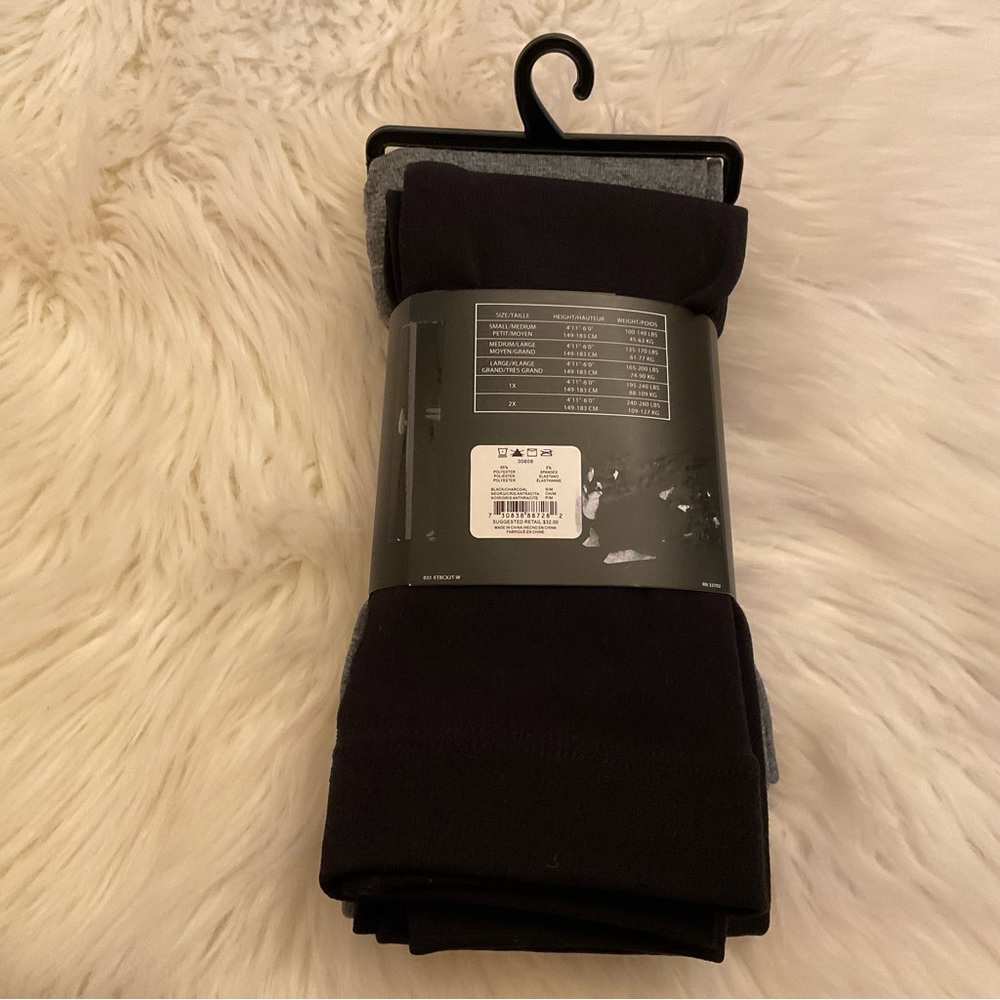 Ellen Tracy Footless Tights NWT S/M- x2 Pairs - Picture 5 of 7